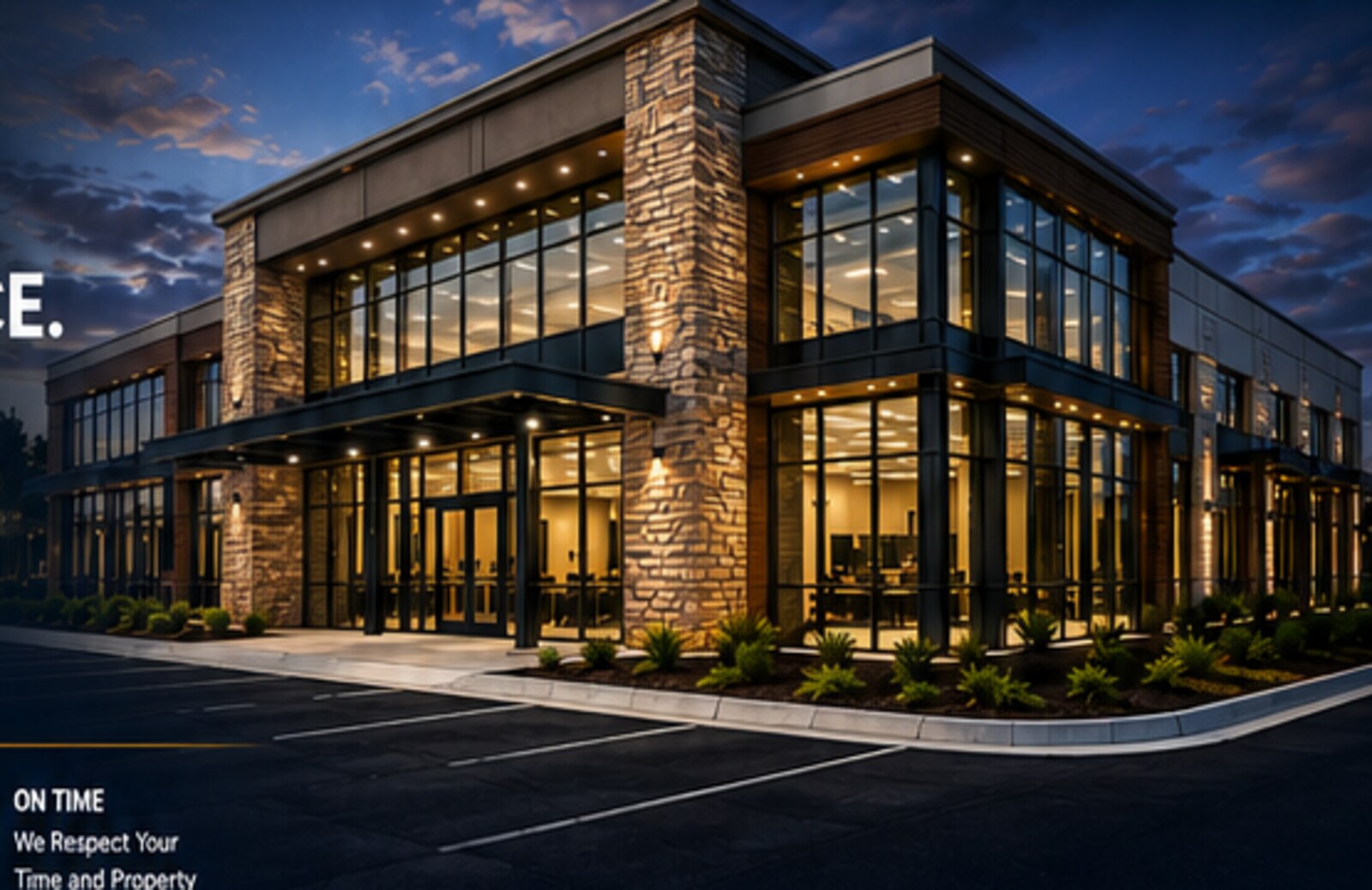 Modern commercial building